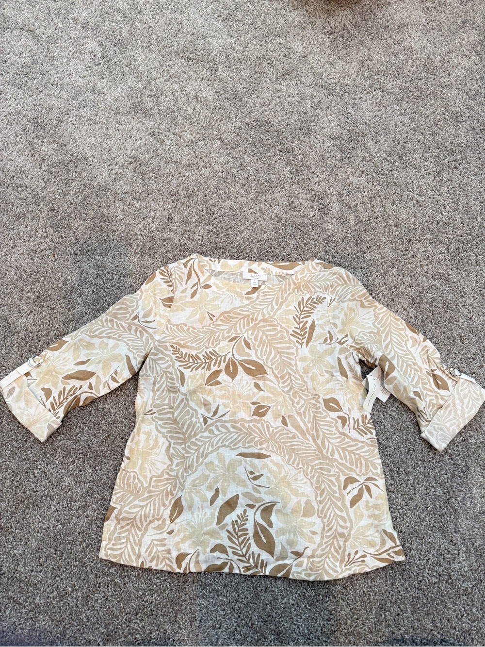 Charter Club Linen Top Small NWT
